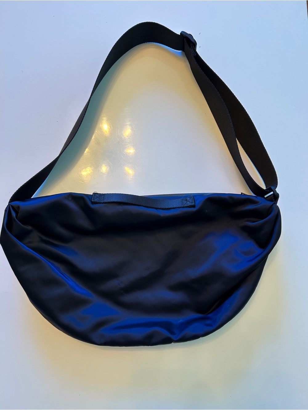 Dark Navy Nylon Crossbody Shoulder Bag - COS